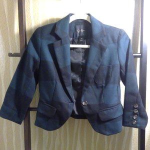 Checkered Green Checkered Blazer